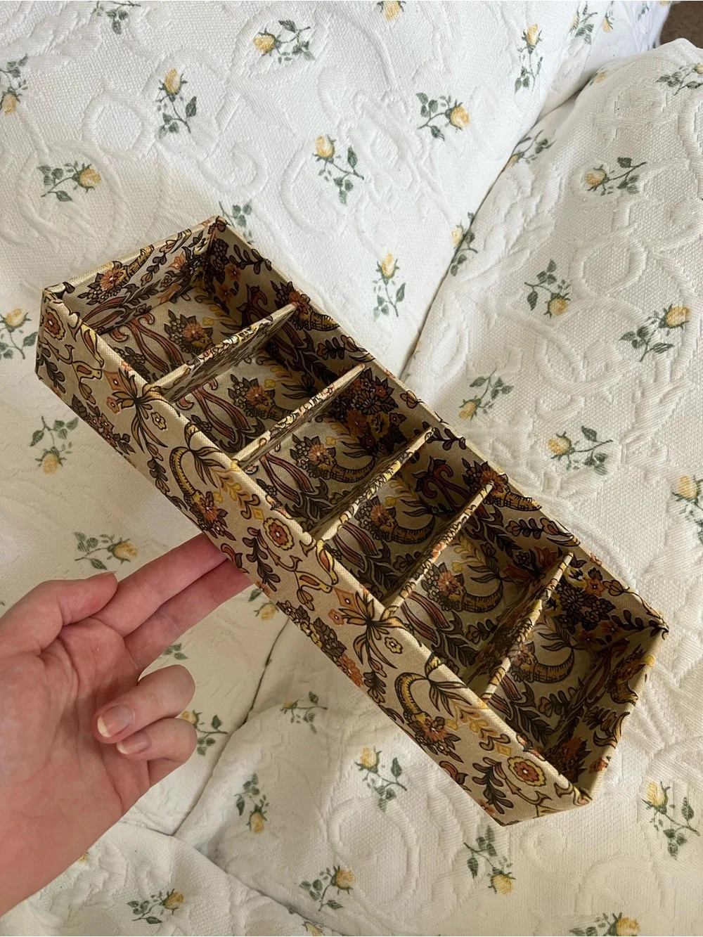 Floral Boho Patterned Jewelry Organizer Tray